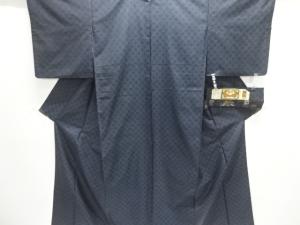 七宝模様織出し本場泥大島紬着物アンサンブル